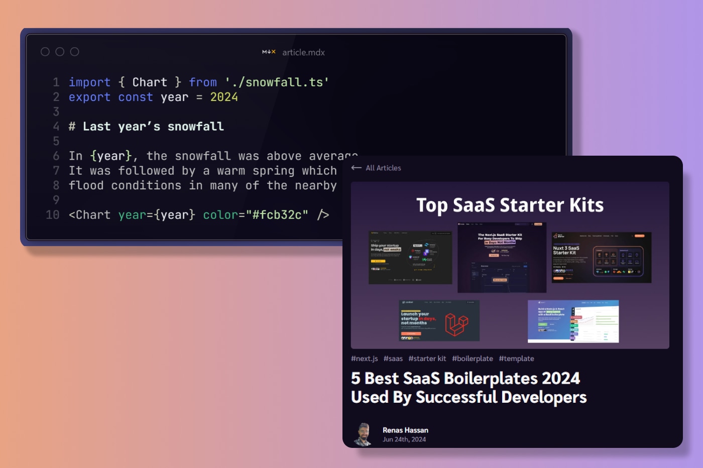 MDX and Next.js blog article