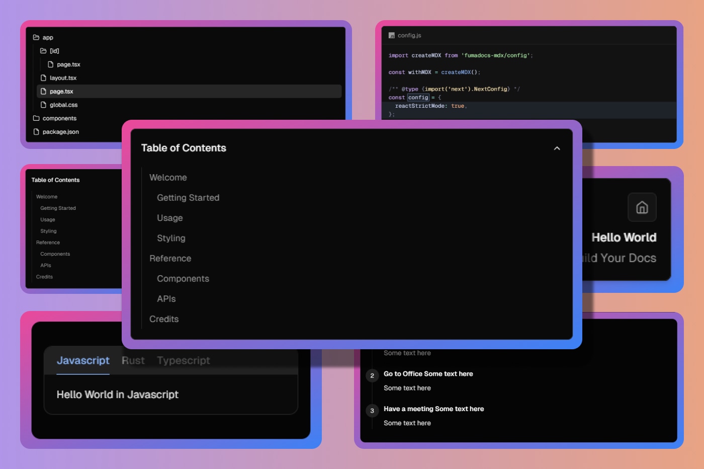 MDX and Next.js documentation article